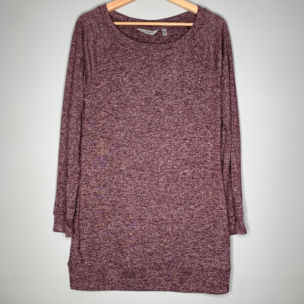Athleta Purple Long Sleeve Tunic Luxe Pose S